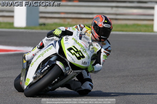 2008-05-11 Monza 0517 Superbike - Warm Up - Ryuichi Kiyonari - Honda CBR1000RR